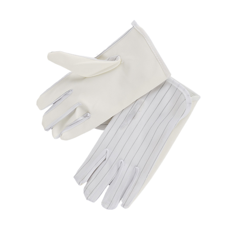 Striped PU Coated Anti-Static ESD Electronic Factory Operating Gloves